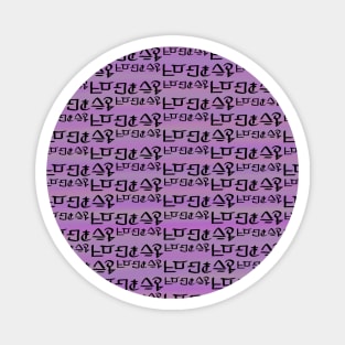 Texty Lilac Magnet